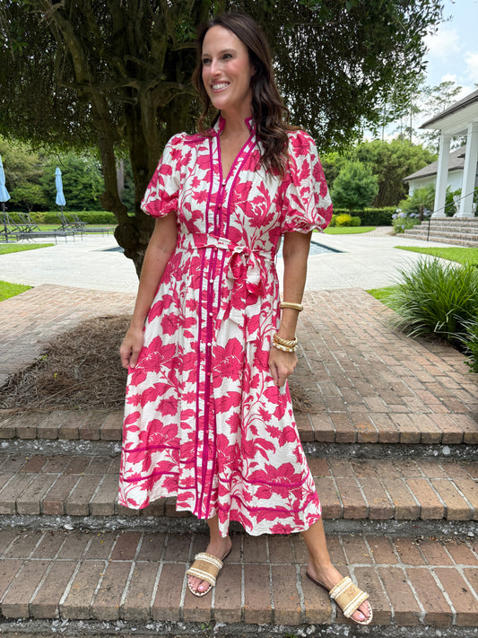 Maren Floral Midi Dress