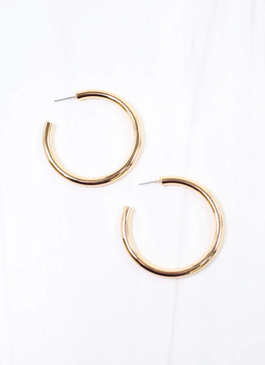 Worley Hoop Earring SHINY GOLD