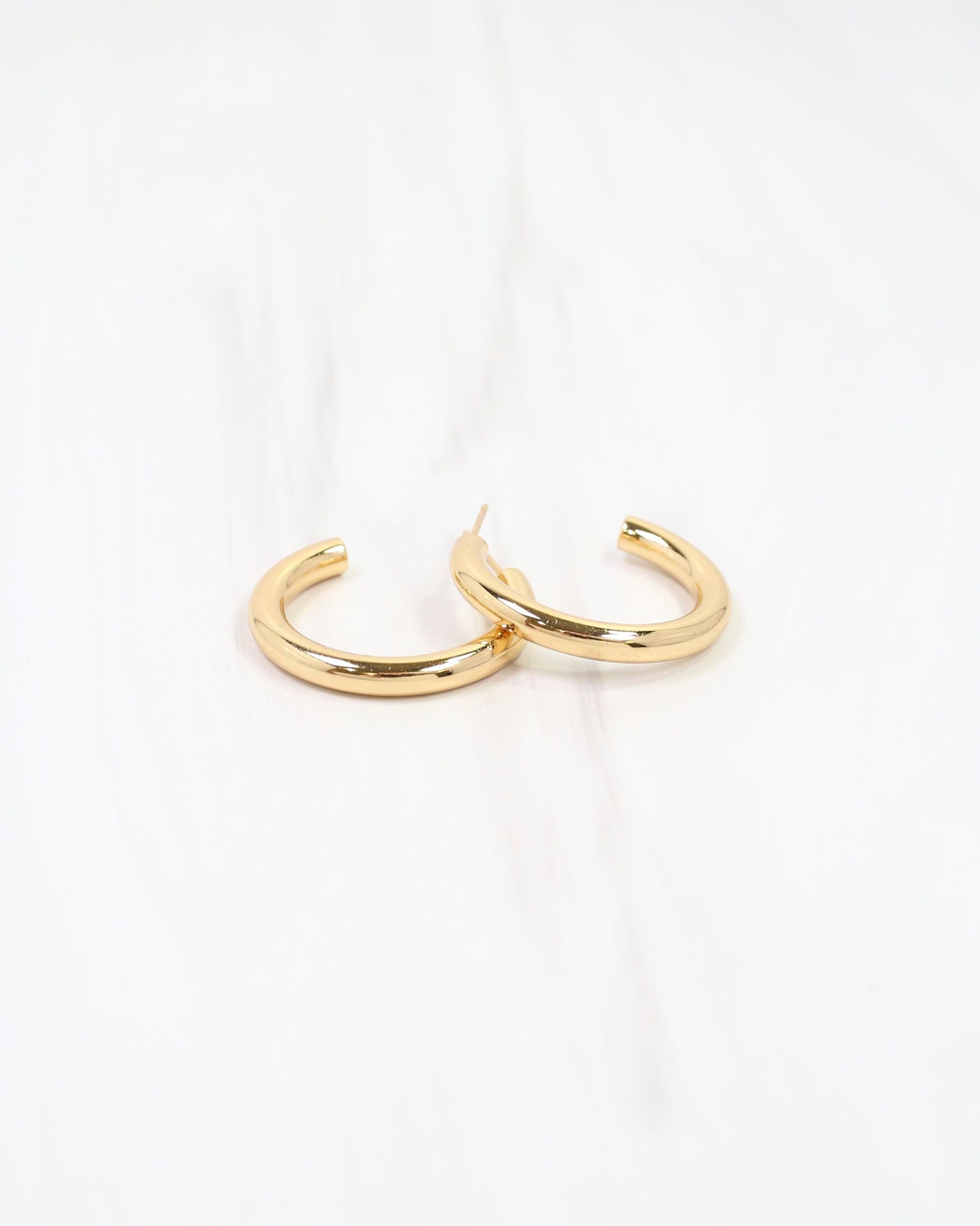 Dalles Hoop Earring WP Gold