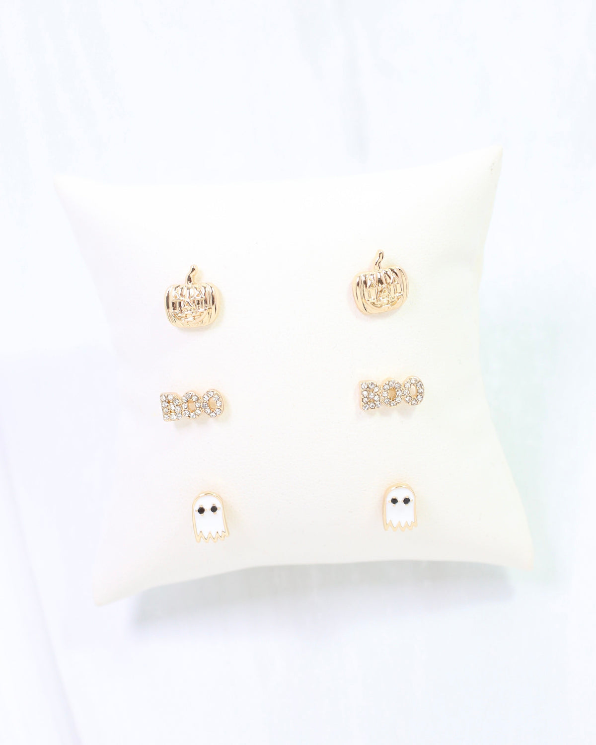 Boo Stud Earring Set Gold