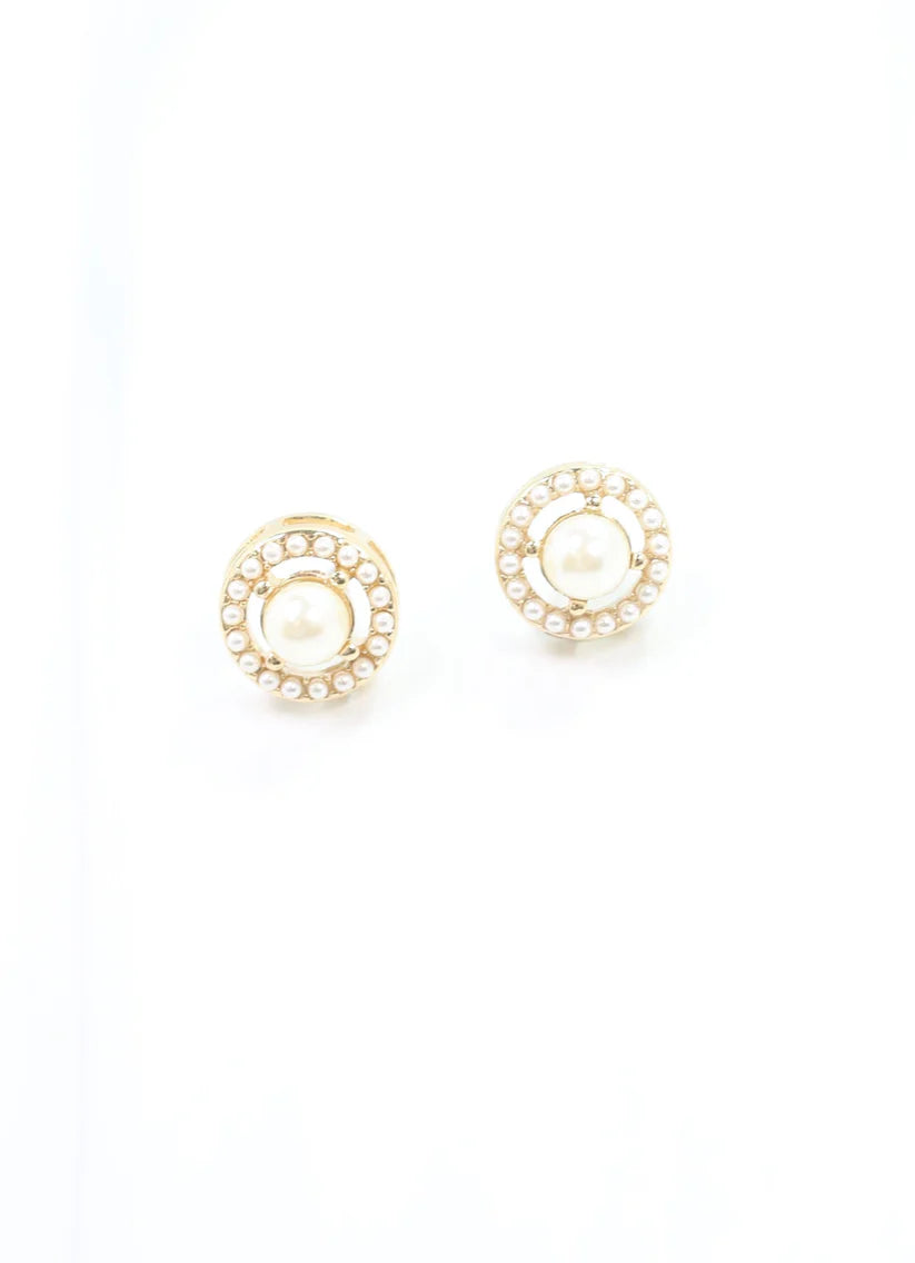 Mowry Pearl Stud Earring GOLD