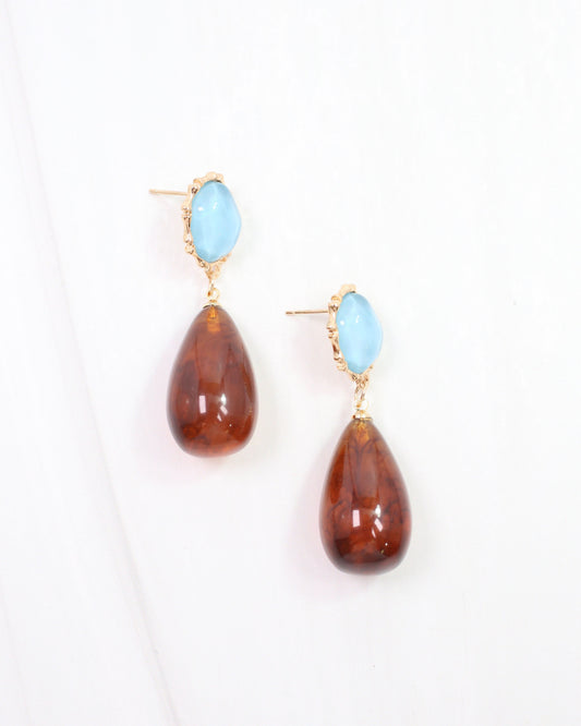 Cabana Club Teardrop Earring Tortoise