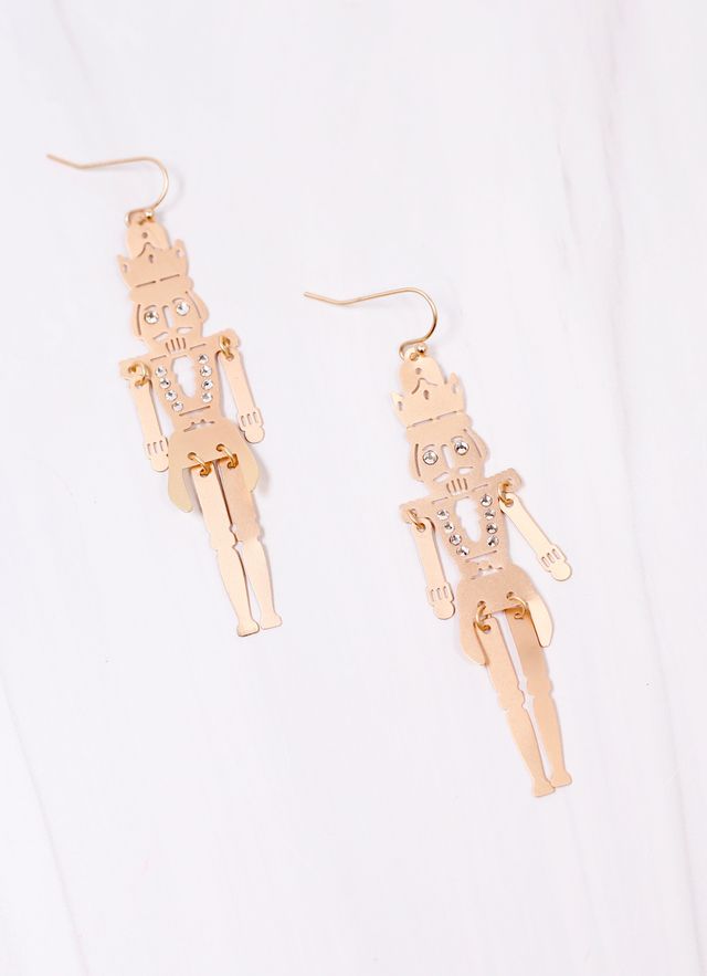 Klaus Nutcracker Earring MATTE GOLD