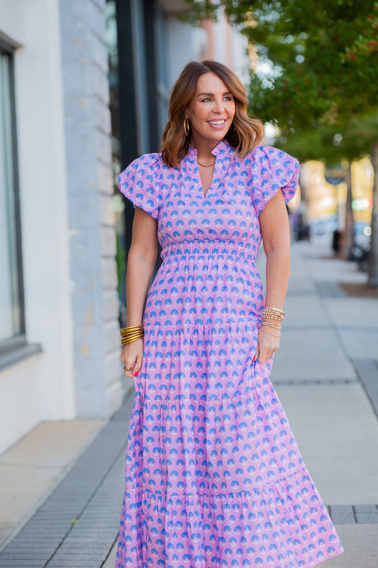 Emery Floral Tiered Maxi Dress