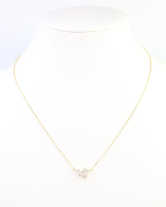 Mia CZ Necklace WR Gold