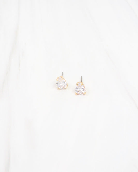 Alexander CZ Post Earring WR Gold