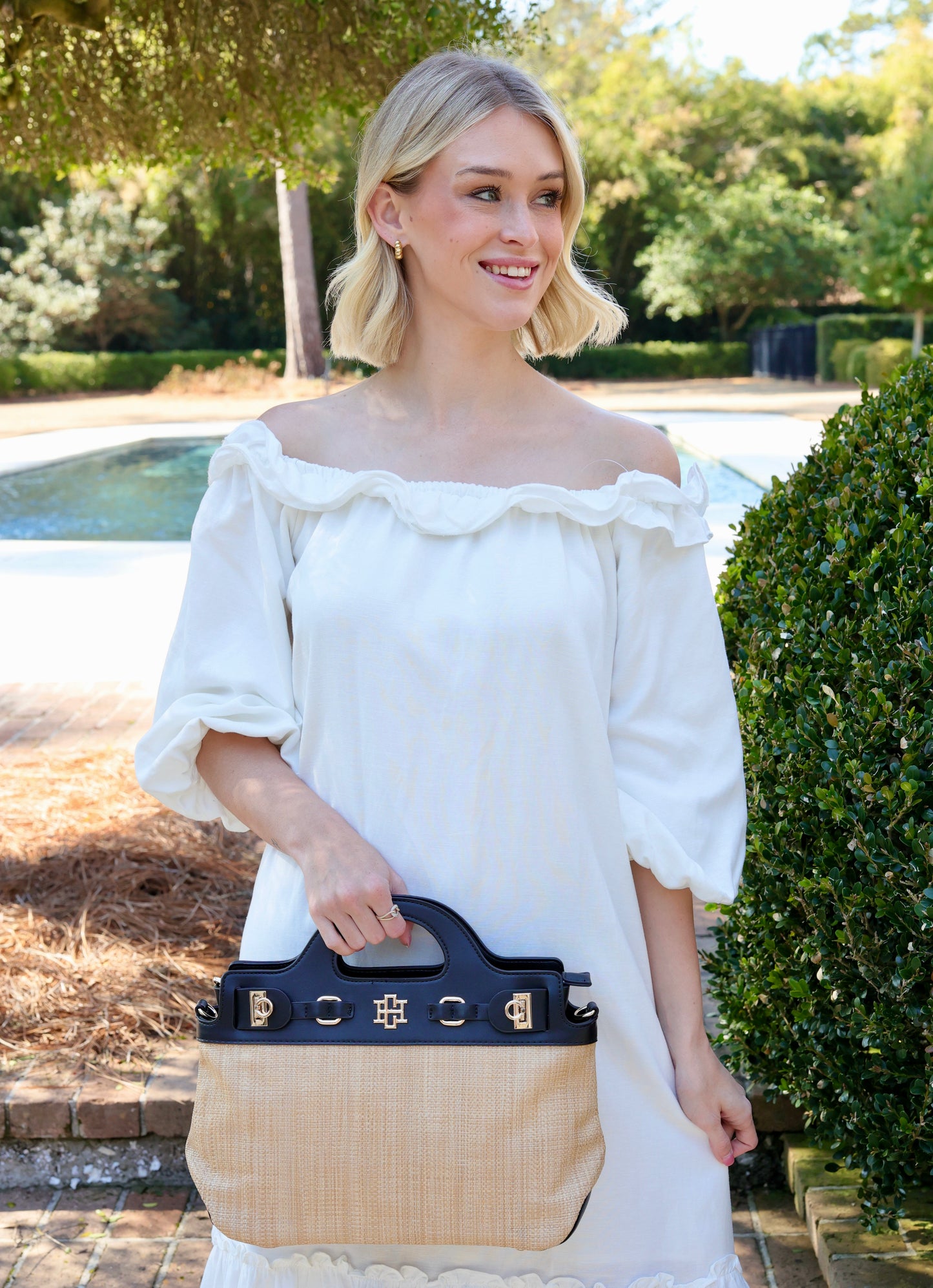 Savannah Handbag Natural Black