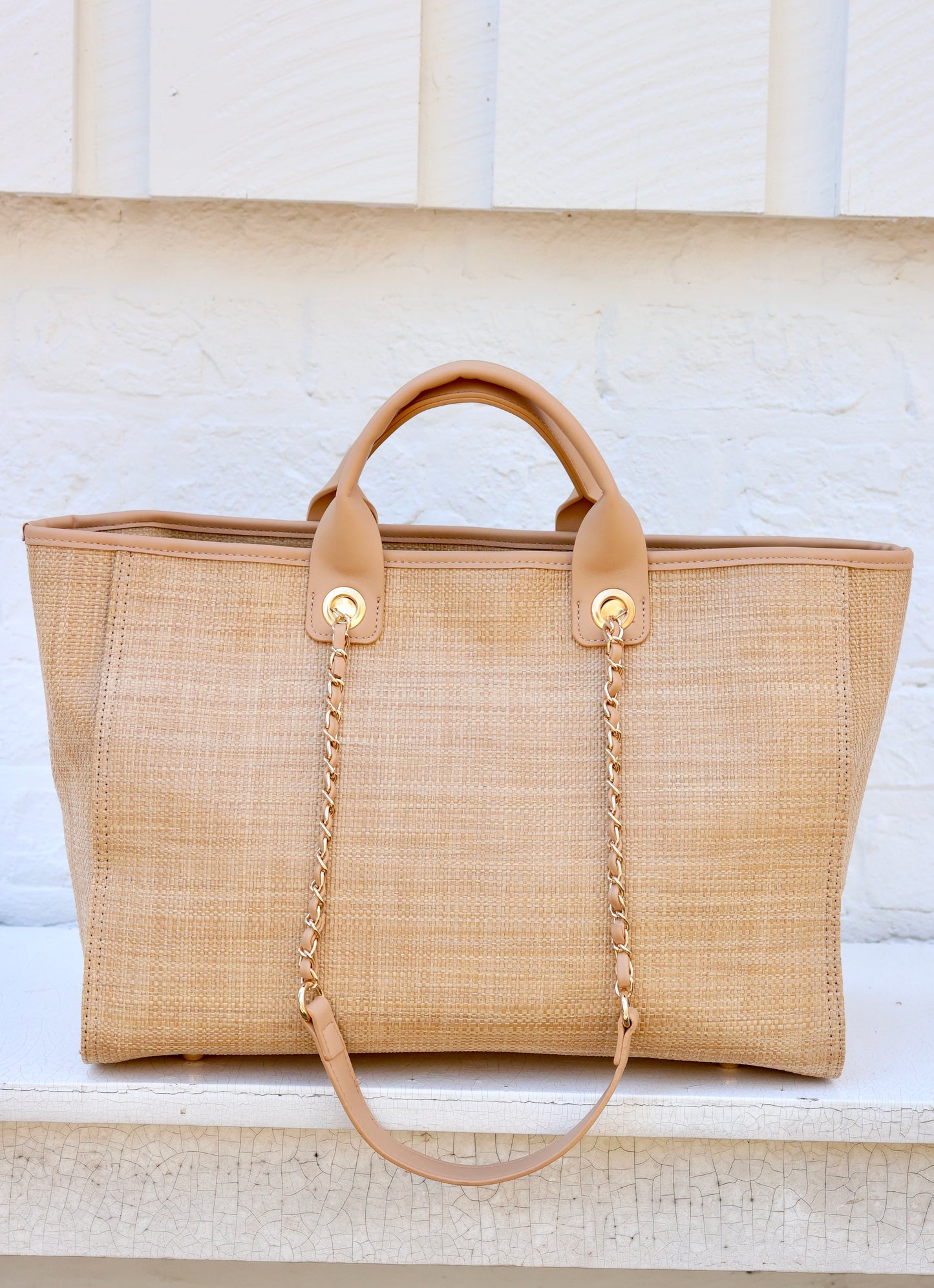 Melissa Tote Bag Natural Tan