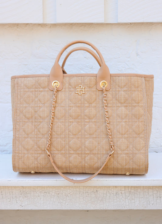 Melissa Tote Bag Natural Quilted LQ