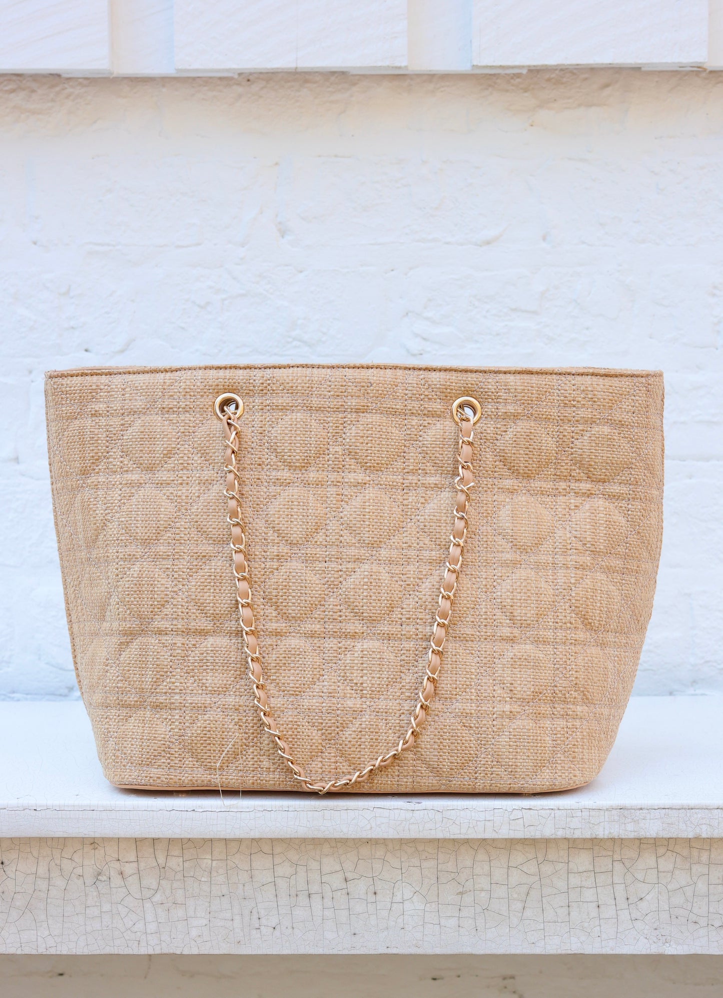 Quentin Tote Natural Quilted LQ