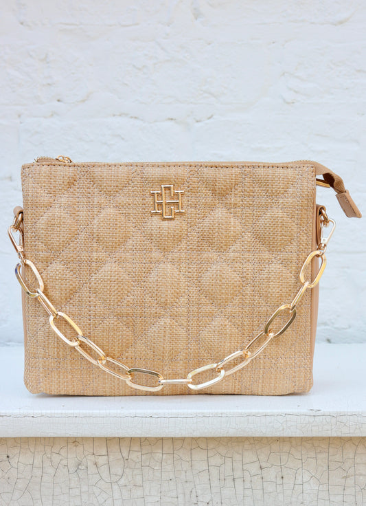 Ariana Crossbody Natural Quilted LQ