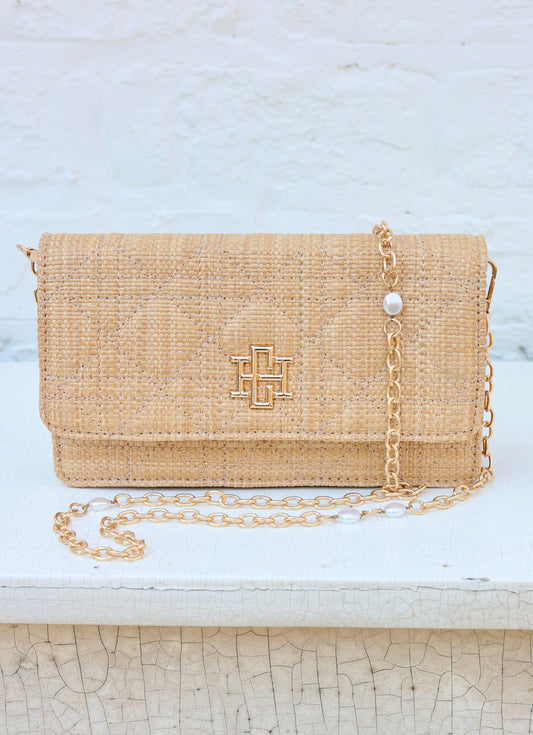 Brynleigh Clutch Crossbody Natural Quilted LQ