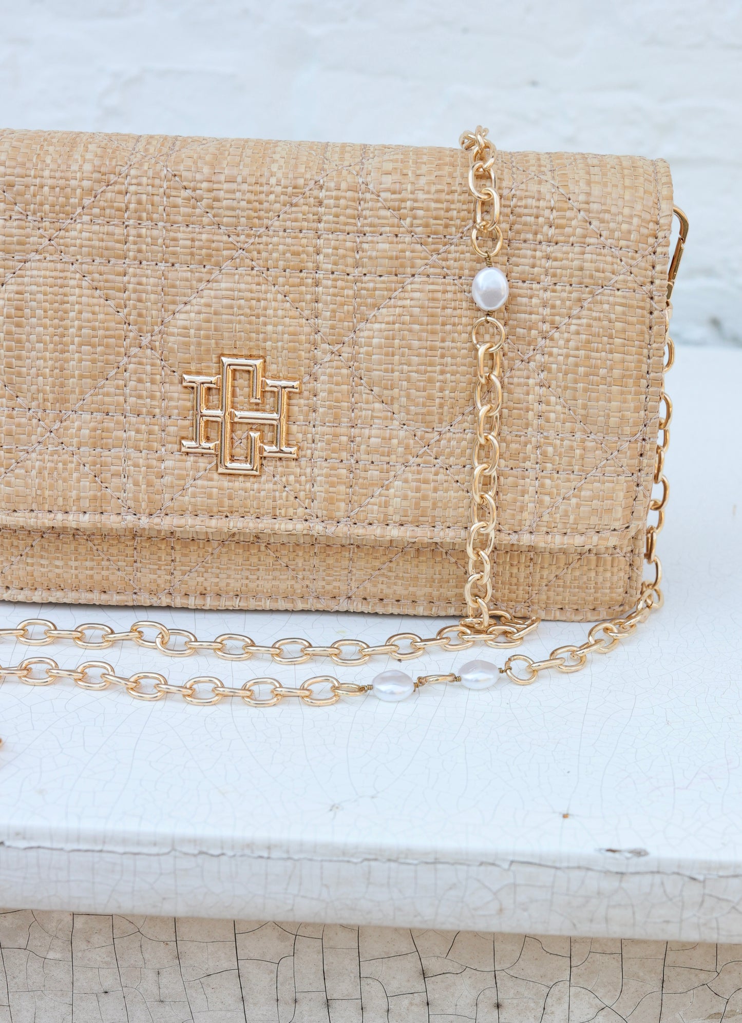 Brynleigh Clutch Crossbody Natural Quilted LQ