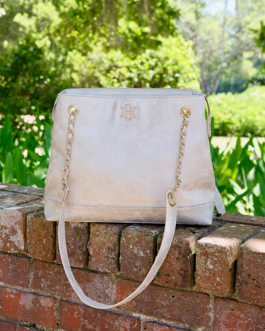 Teegan Tote Shimmer Champagne