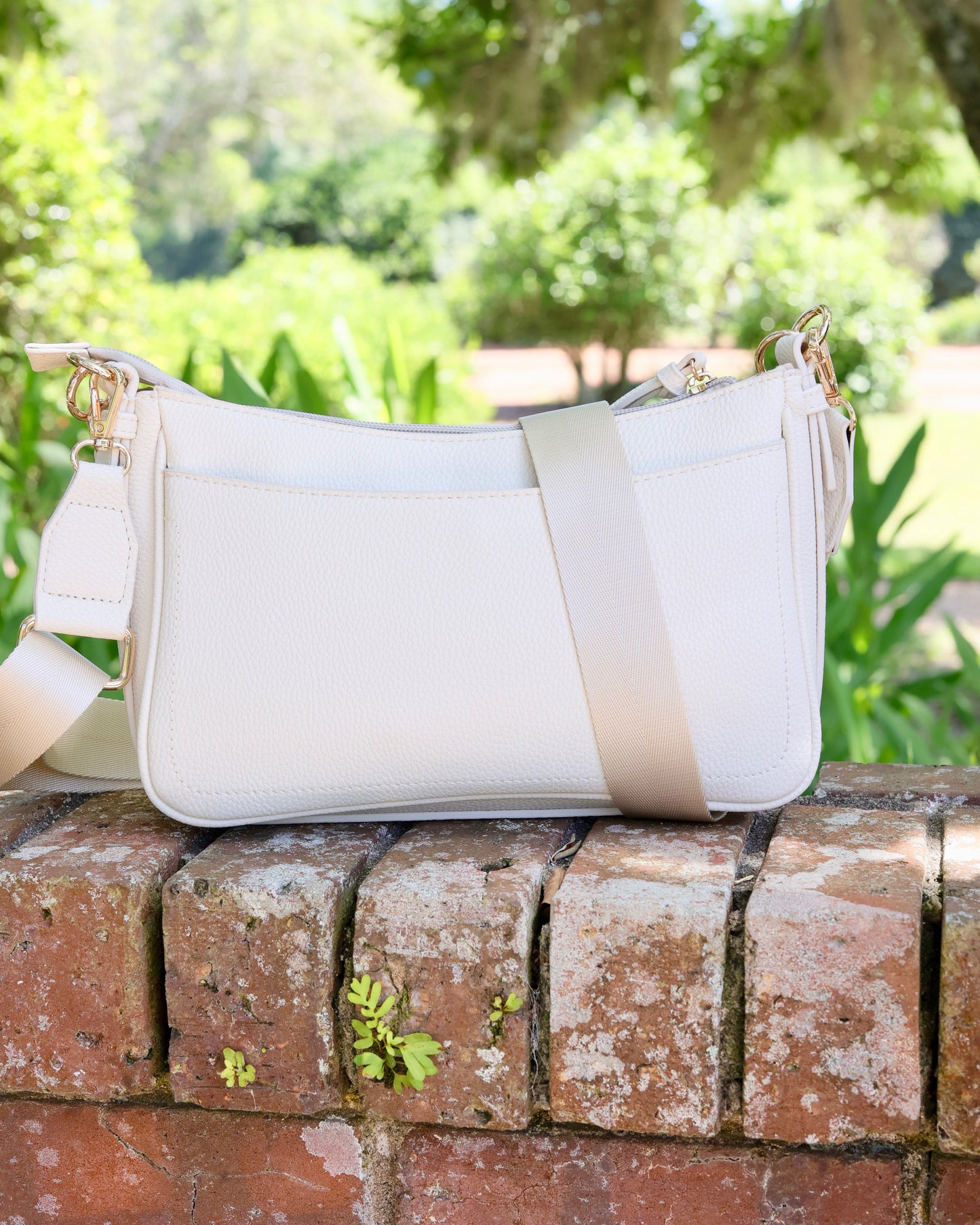 Paxton Crossbody with Pockets Cream PB