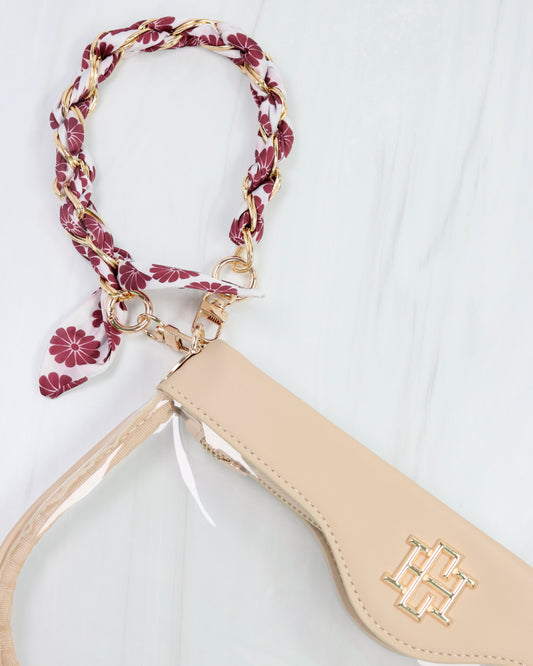 Serafina Scarf Purse Chain Mrn Floral