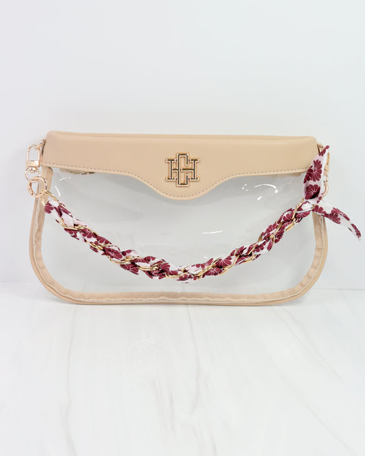 Serafina Scarf Purse Chain Mrn Floral