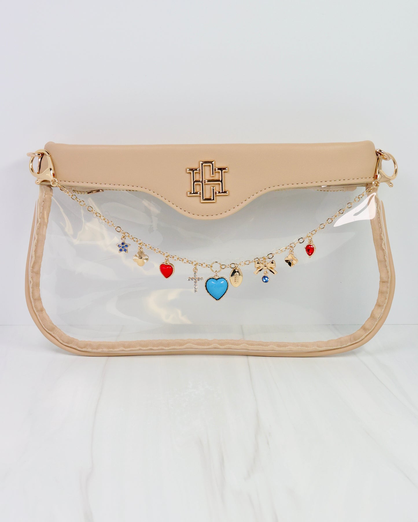 Avery Bag Chain POWDER BLUE RED