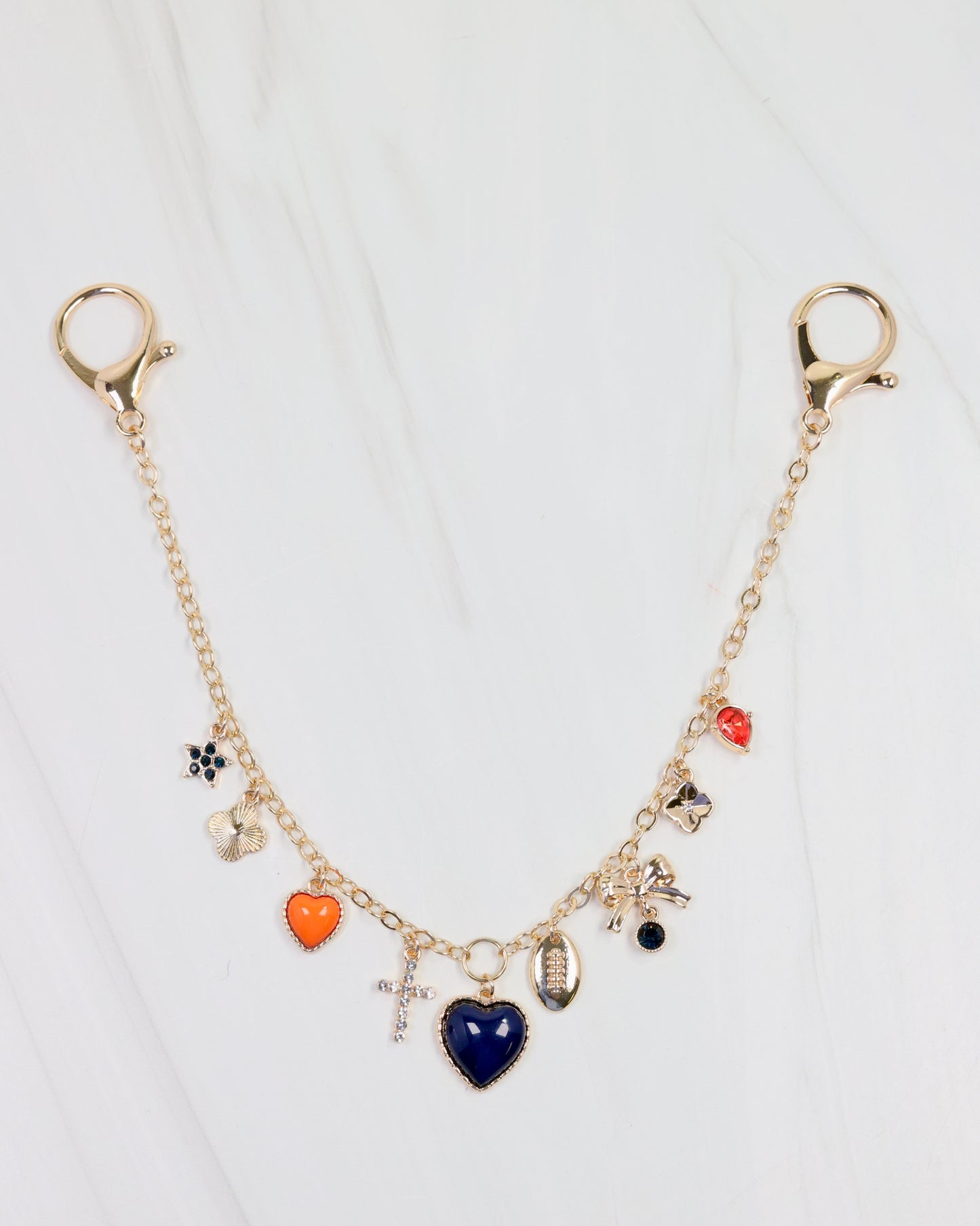 Avery Bag Chain NAVY ORANGE