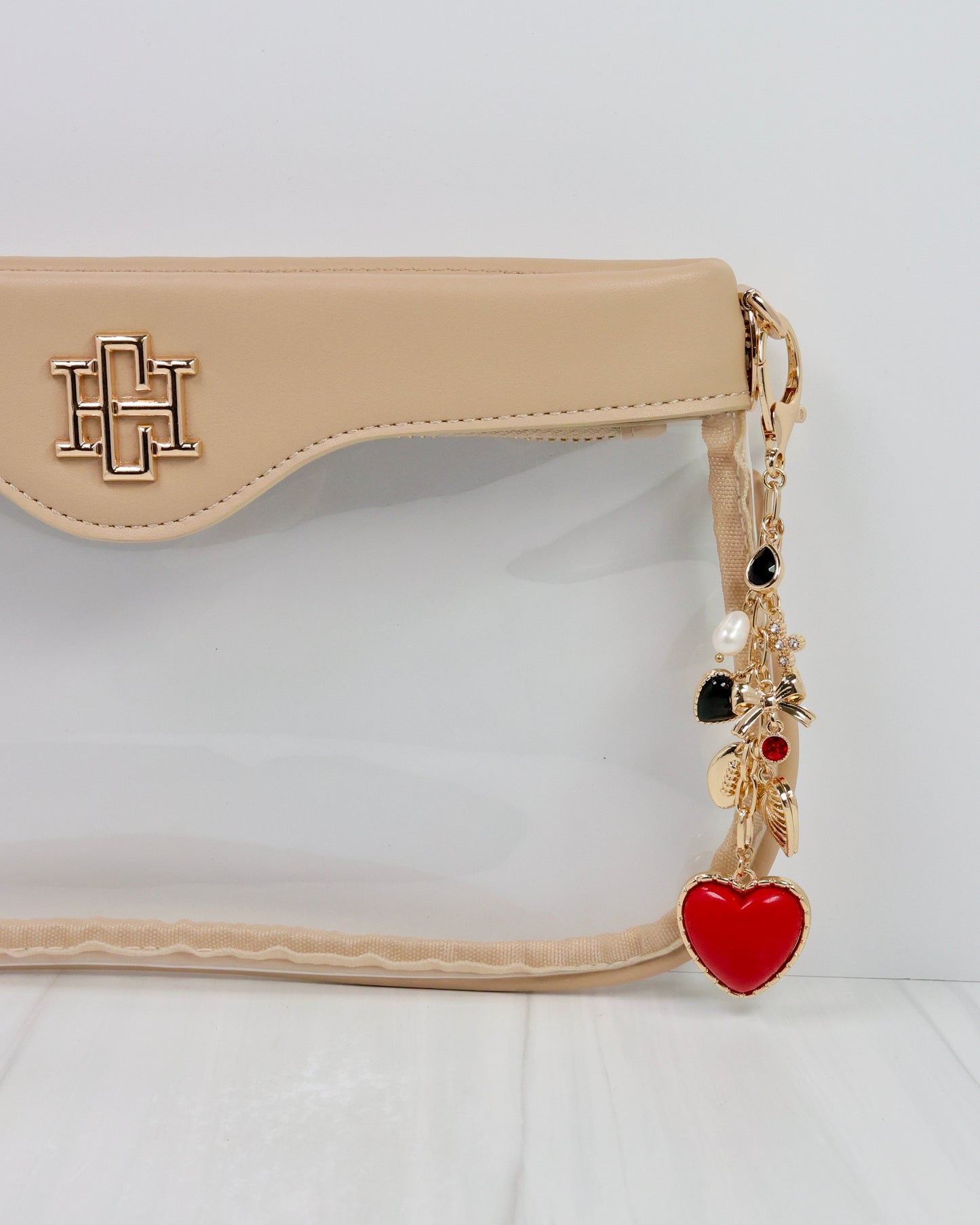 Sutton Bag Charm RED BLACK