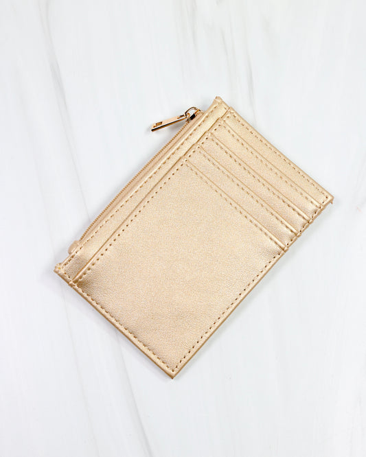 Molly Zip Card Holder GOLD