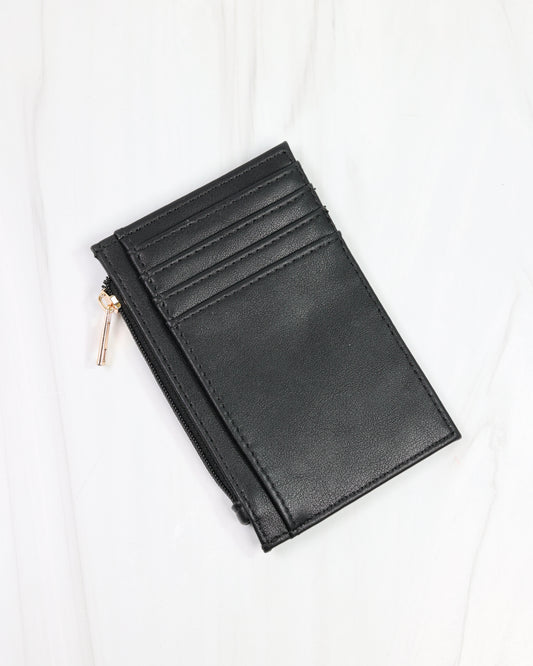 Molly Zip Card Holder Black