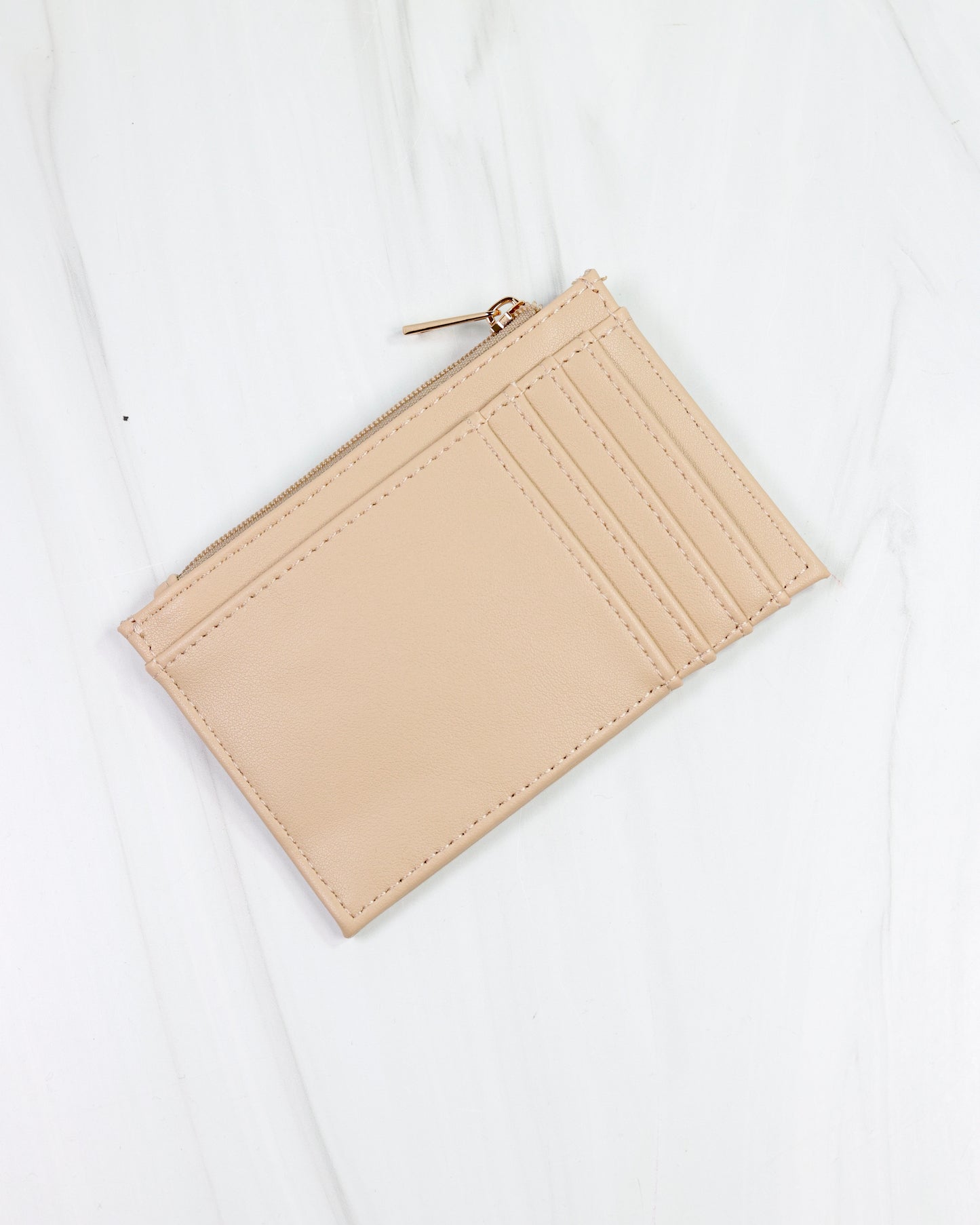 Molly Zip Card Holder NUDE