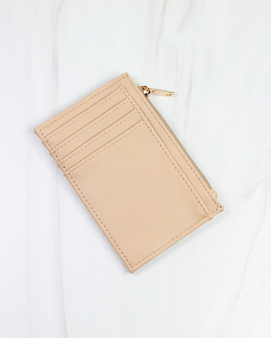 Molly Zip Card Holder NUDE