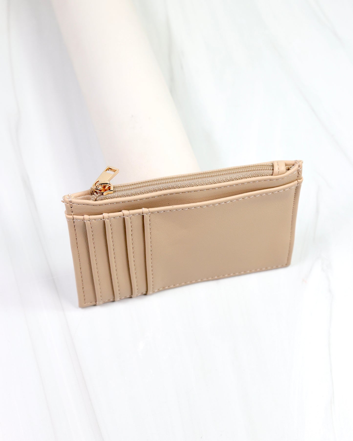 Molly Zip Card Holder NUDE