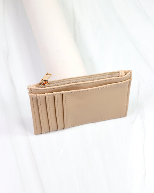 Molly Zip Card Holder NUDE