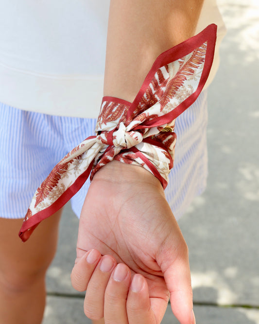 Sedgefield Scarf Bracelet Rust Beige