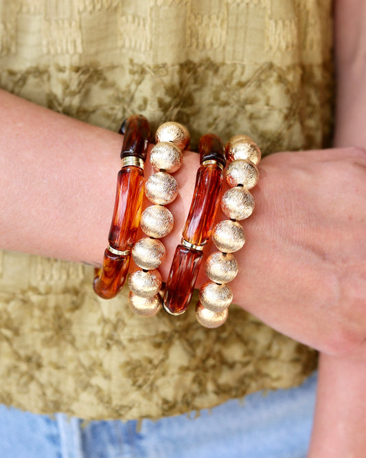 Muhlissa Bracelet Set Brown