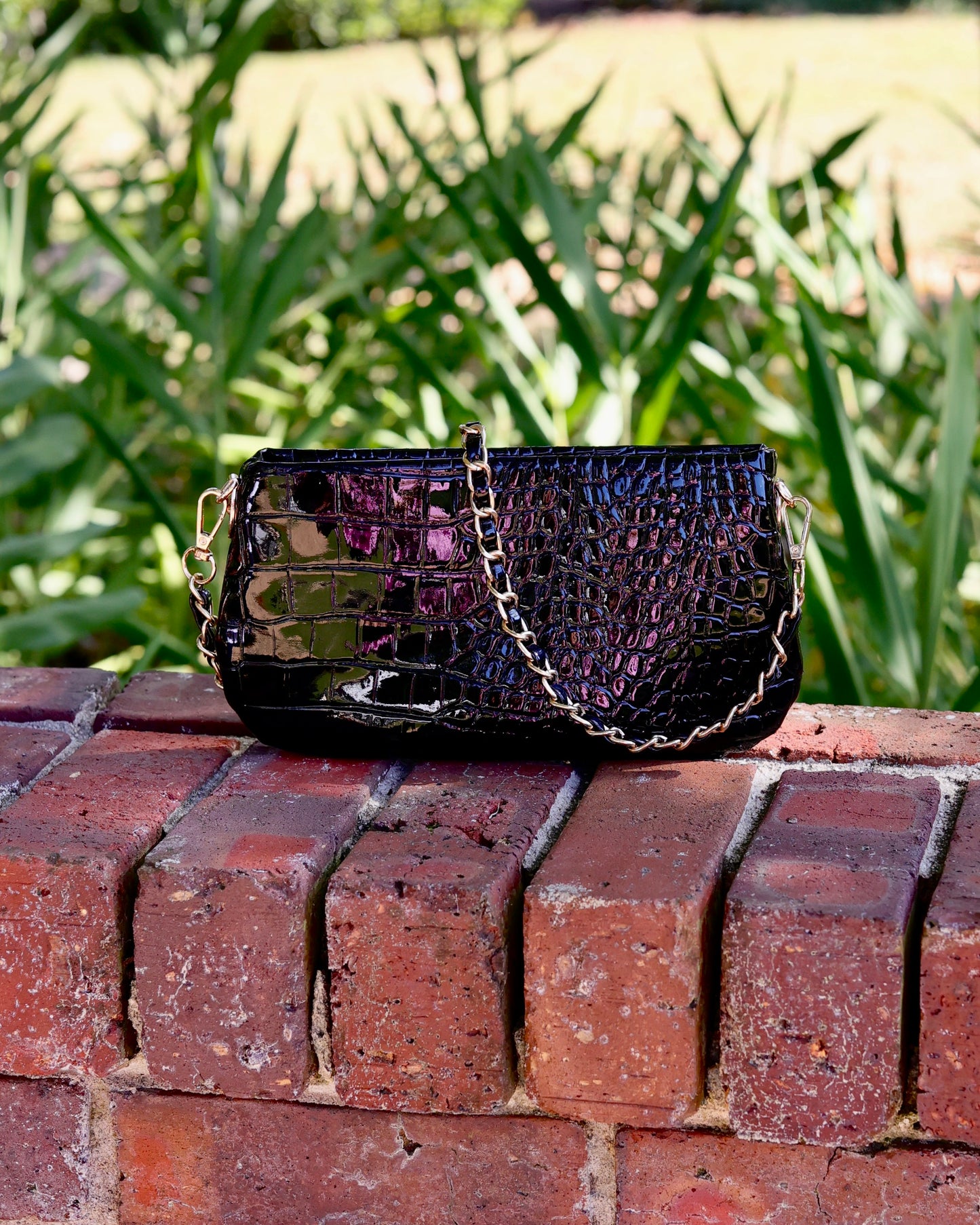 Livi Crossbody Black Patent EC