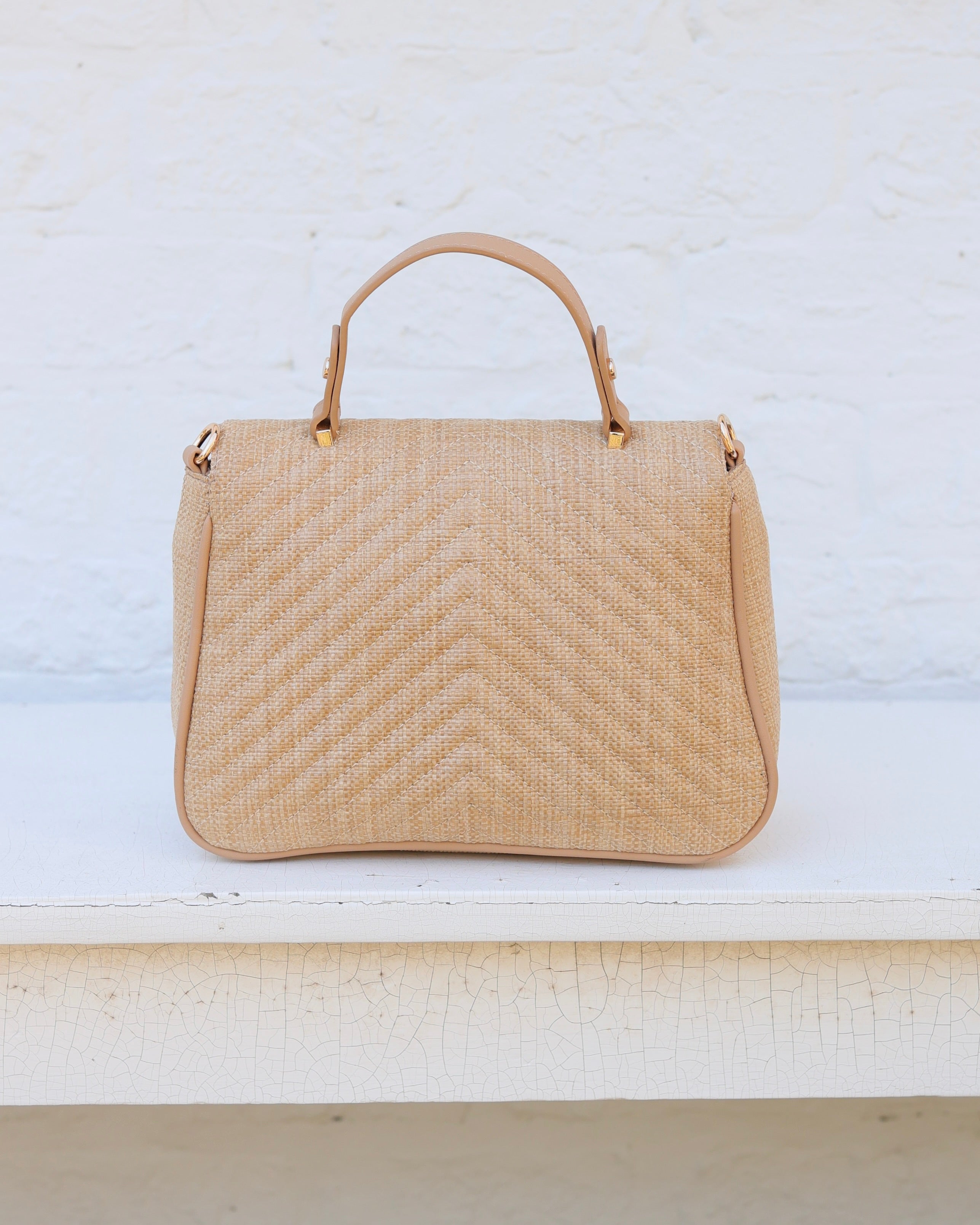 Sinclair Quilted Crossbody Natural VQ – Caroline Hill