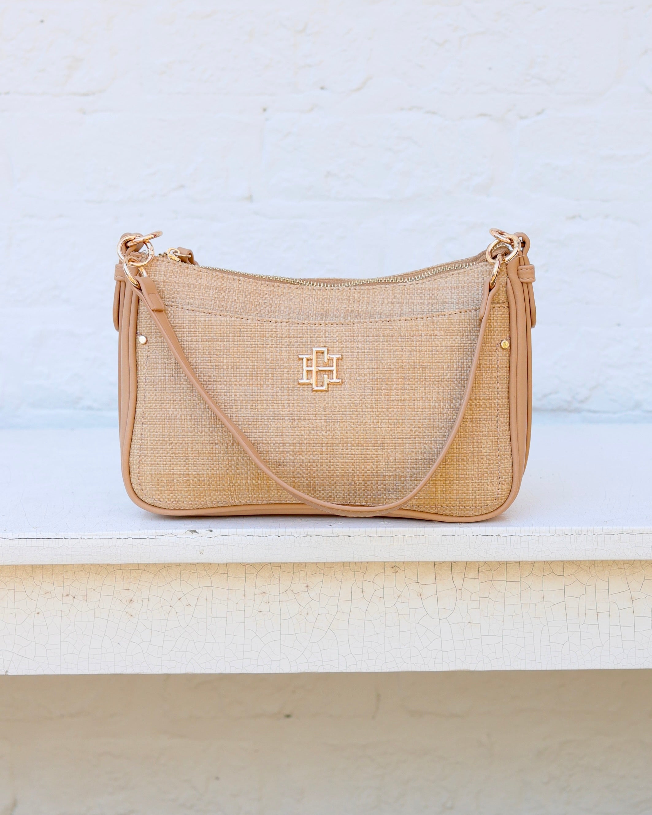 Paxton Crossbody with Pockets Natural – Caroline Hill