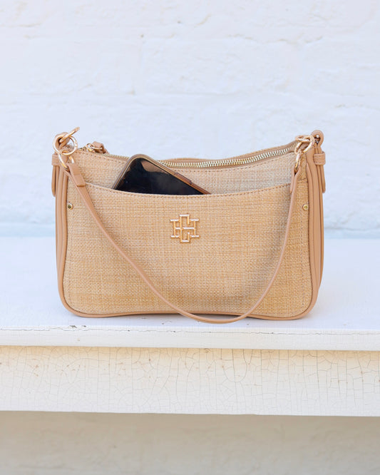 Paxton Crossbody with Pockets Natural