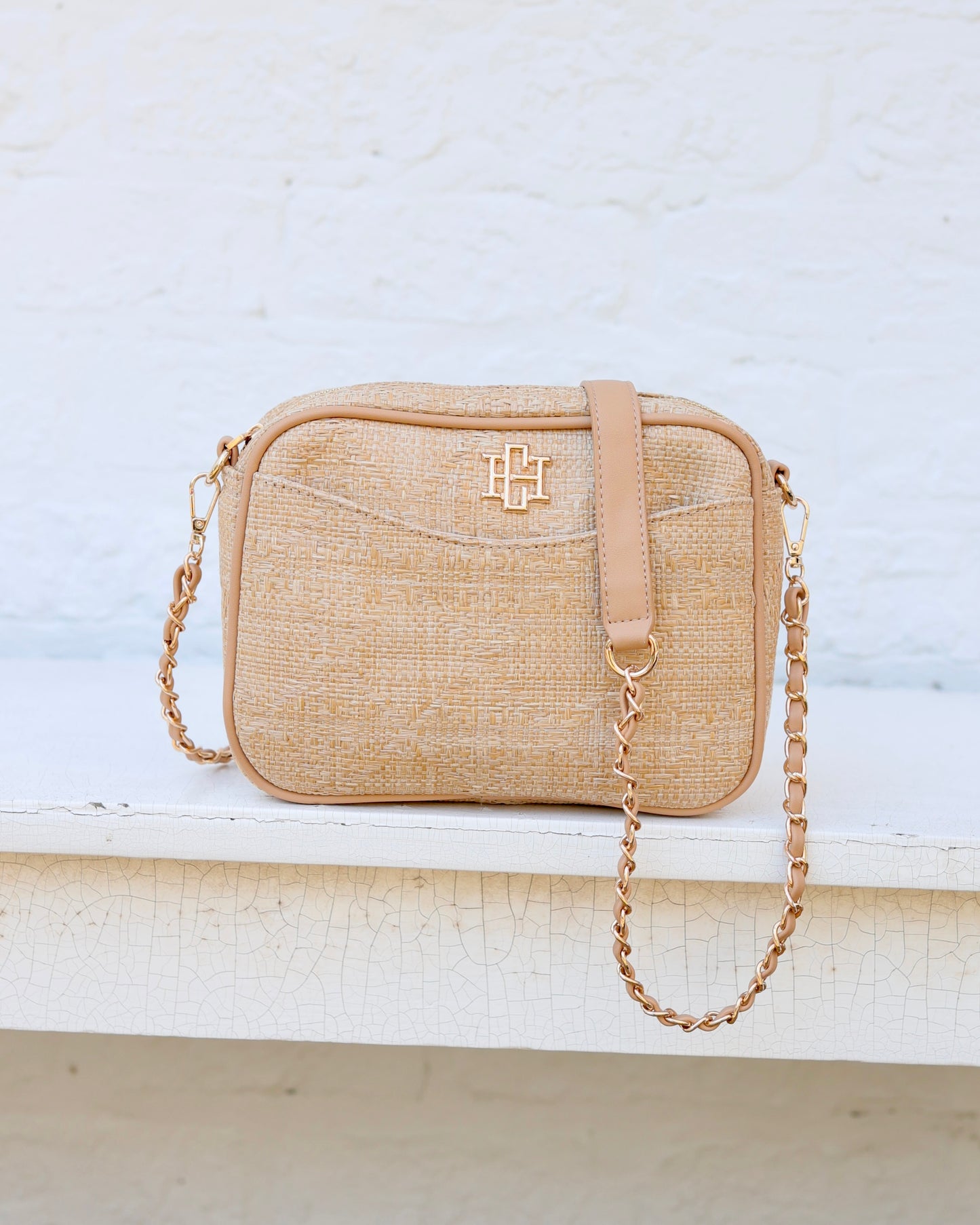 Fiona Crossbody Natural Lattice