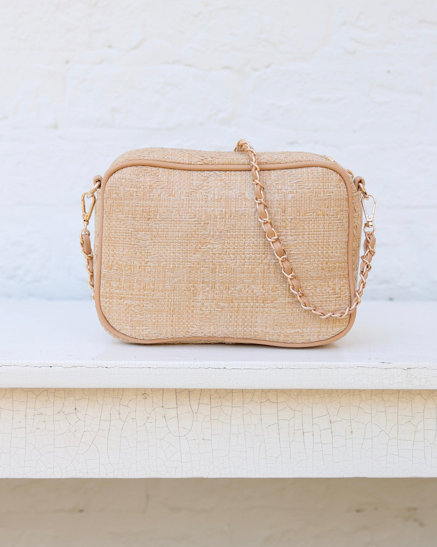 Fiona Crossbody Natural Lattice