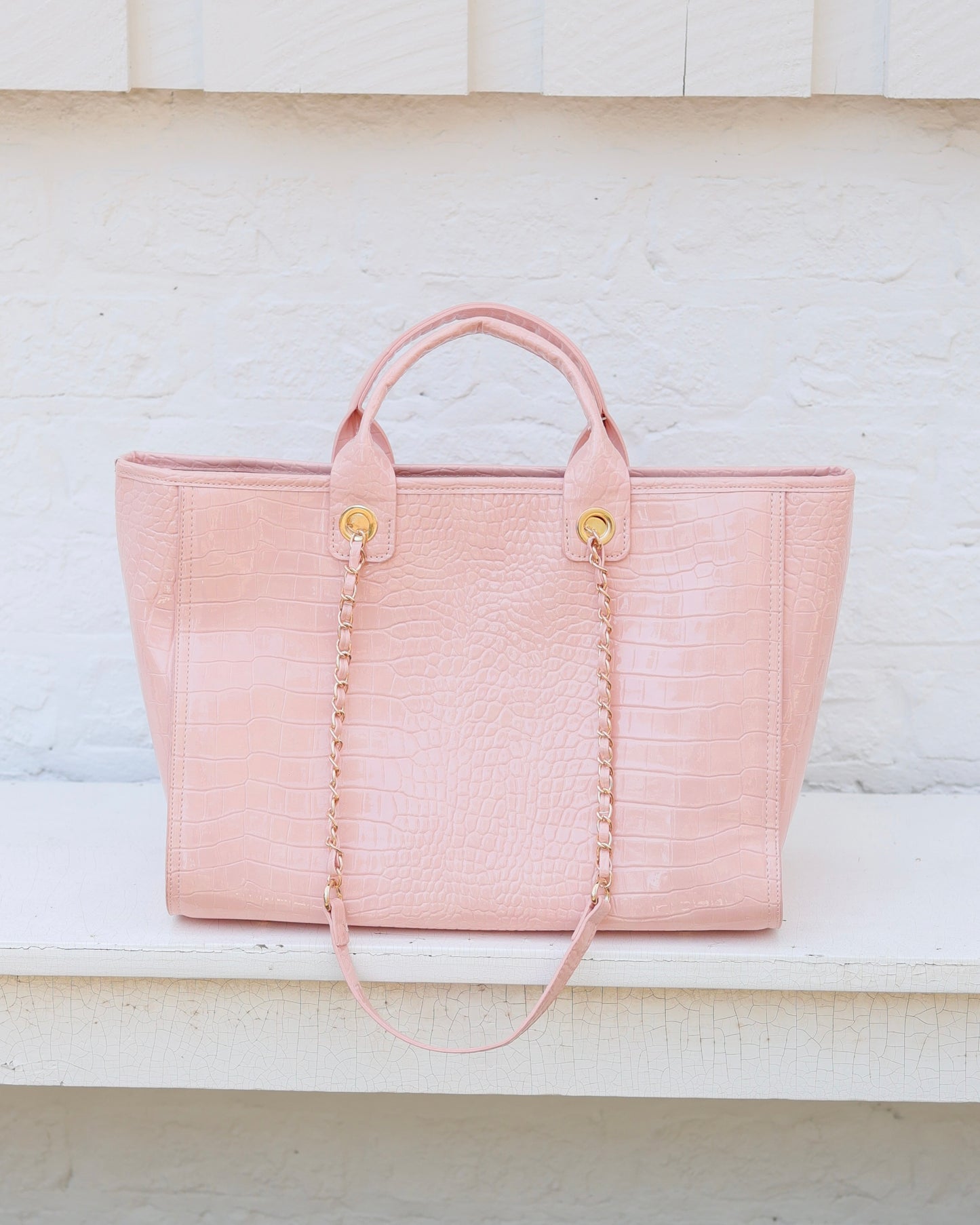 Missy Tote Blush Patent EC