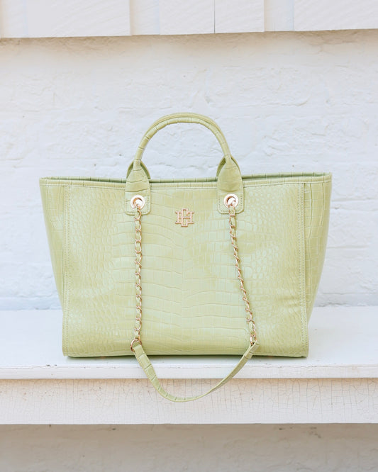 Missy Tote Lime Patent EC