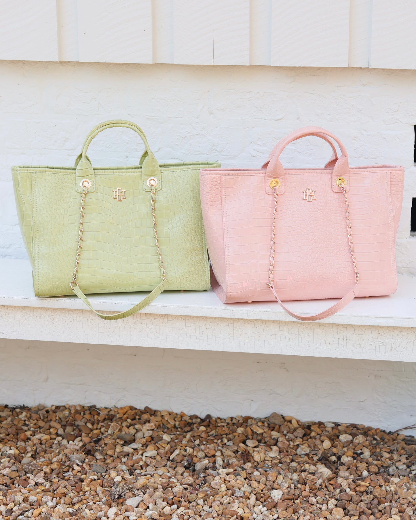 Missy Tote Lime Patent EC