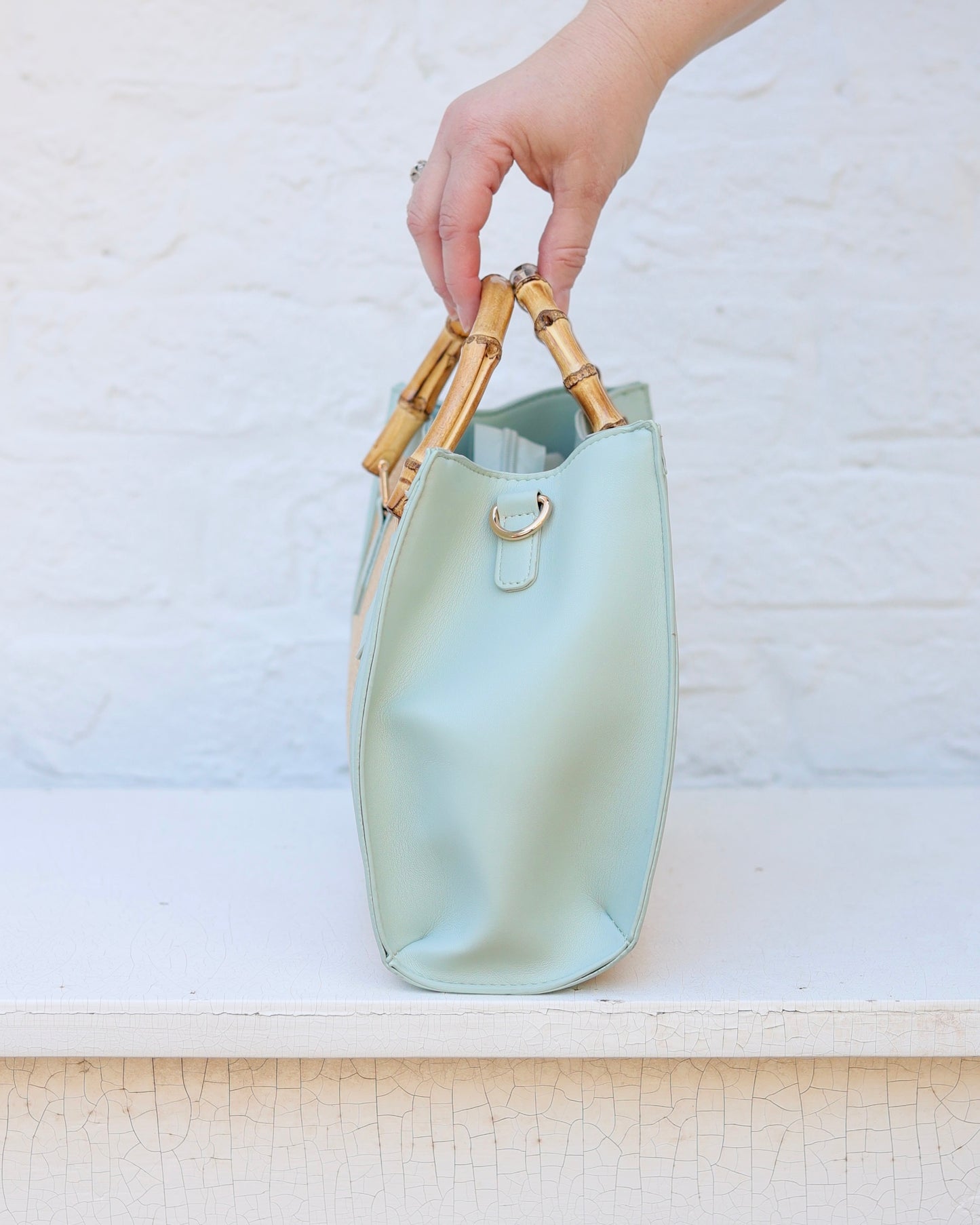 Kennedy Tote Natural Mint