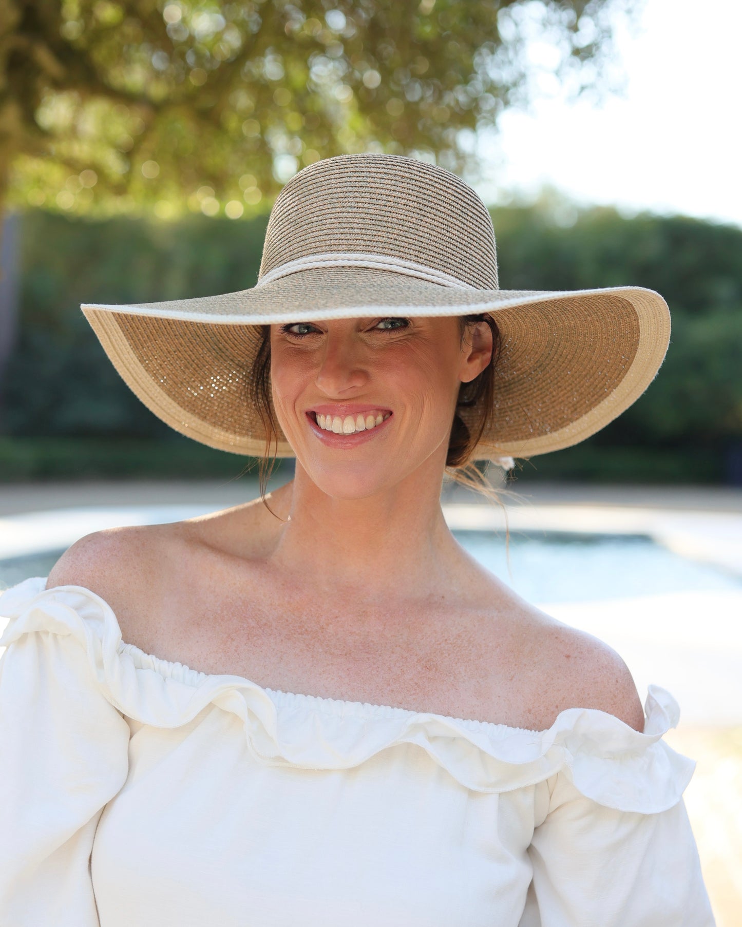 Georgetown Two Tone Hat Natural