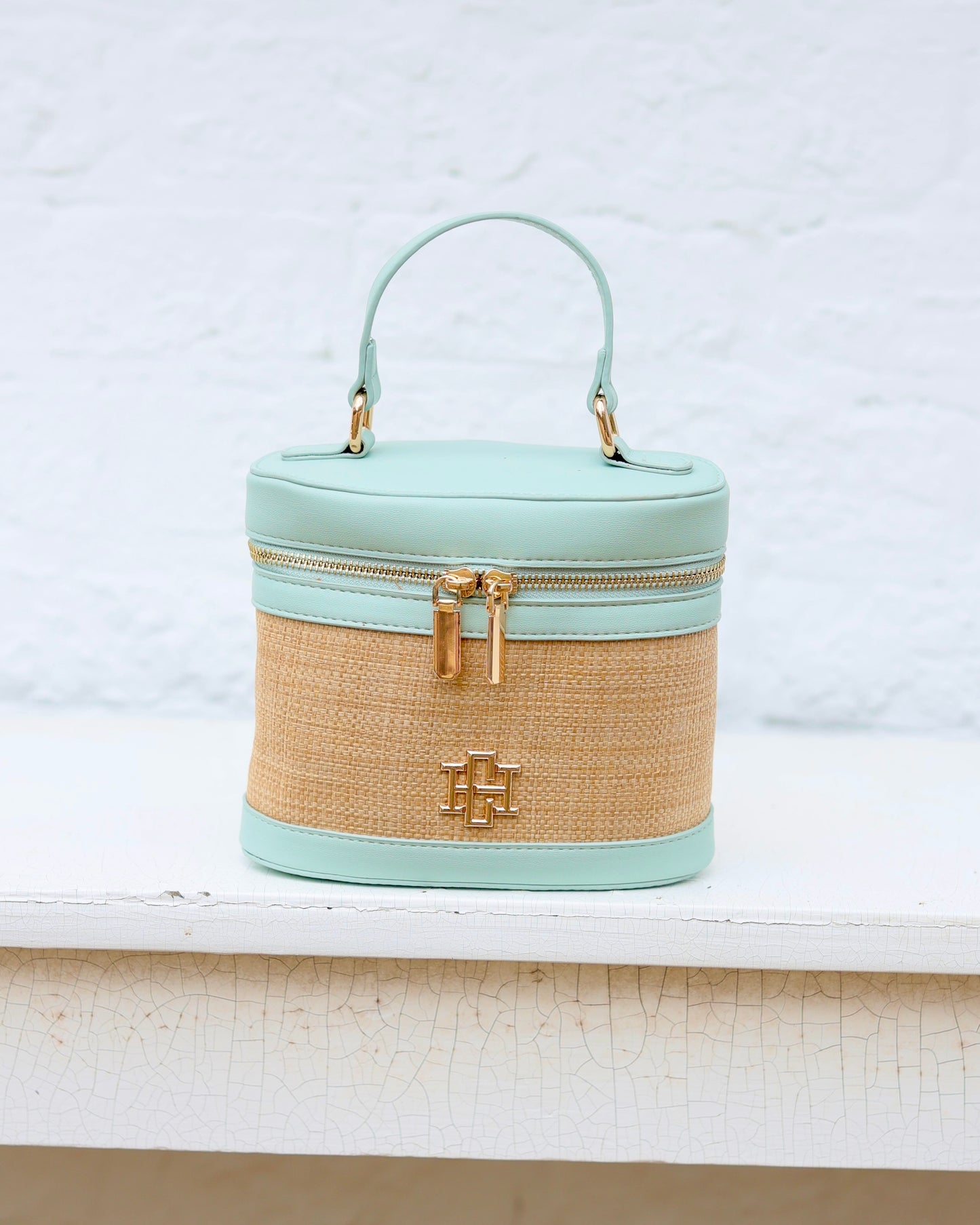 Audrey Handbag Natural Mint