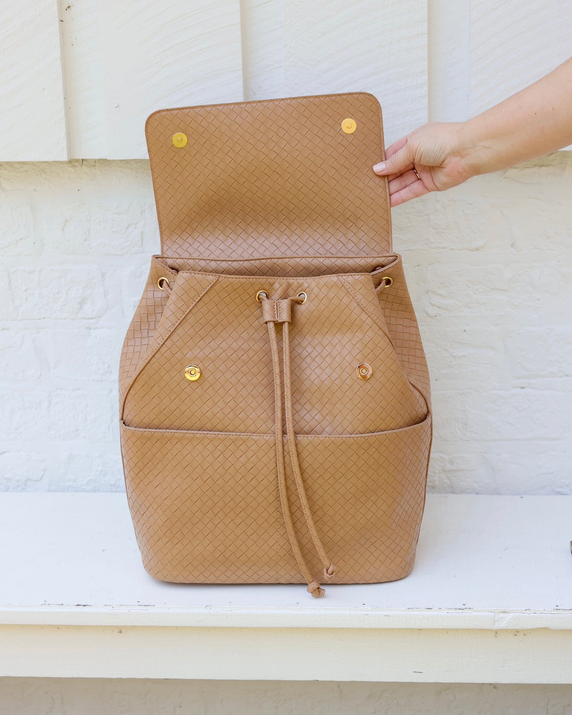 Bennett Backpack Woven Tan
