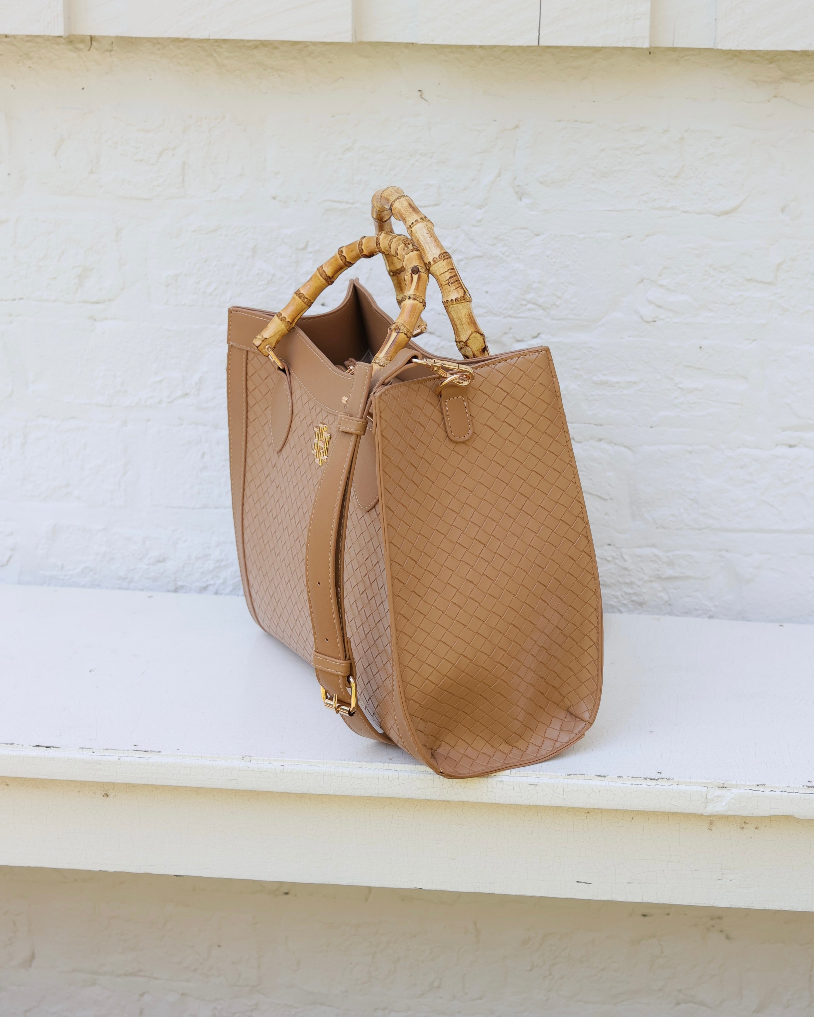 Palmer Tote Woven Tan – Caroline Hill