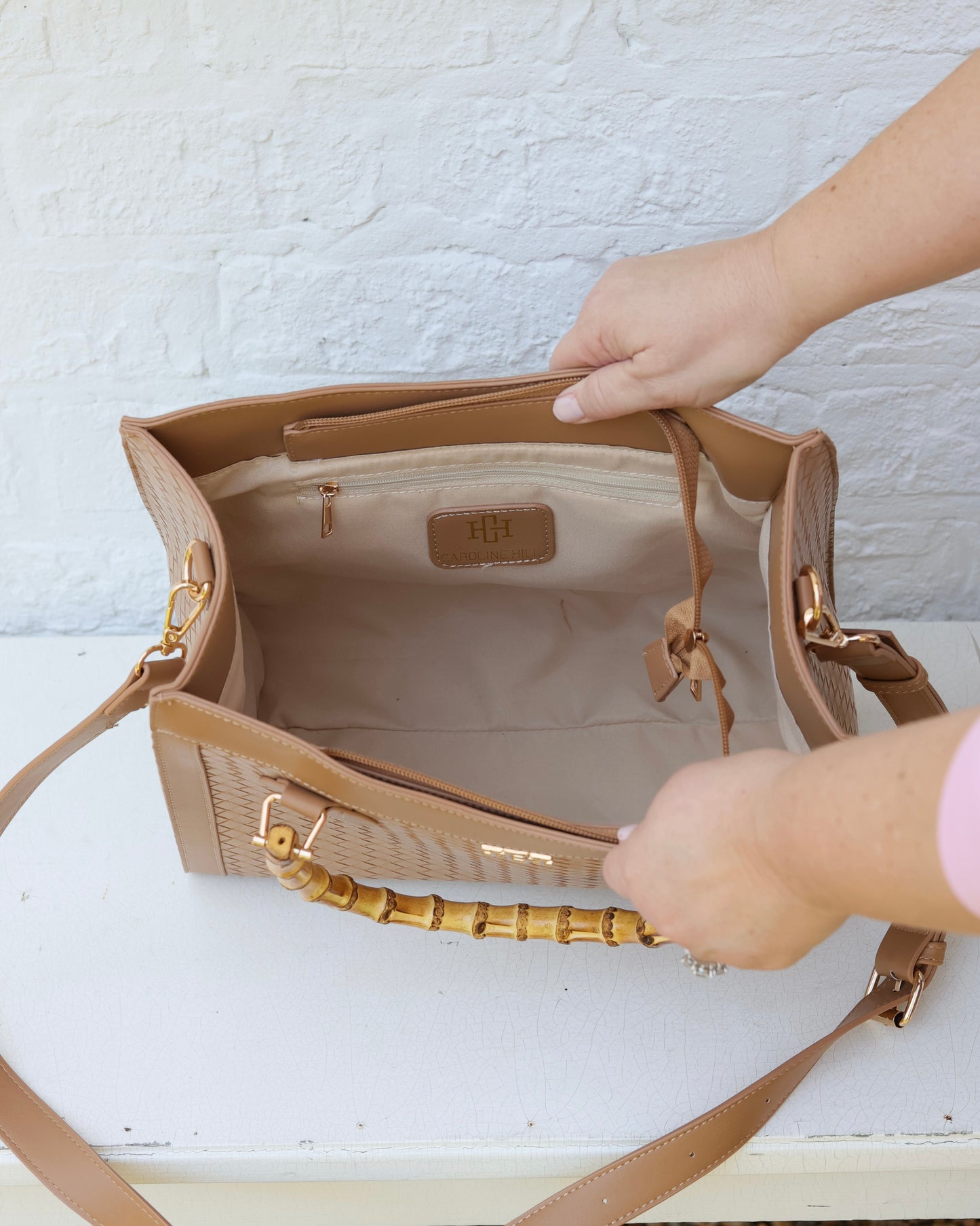 Palmer Tote Woven Tan