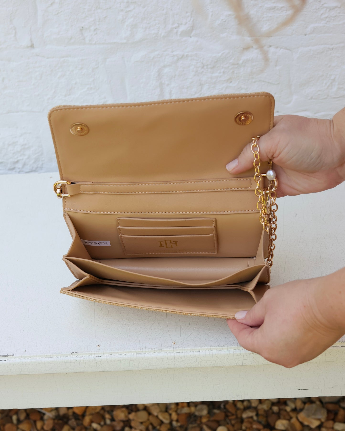 Brynleigh Clutch Crossbody Natural DQ