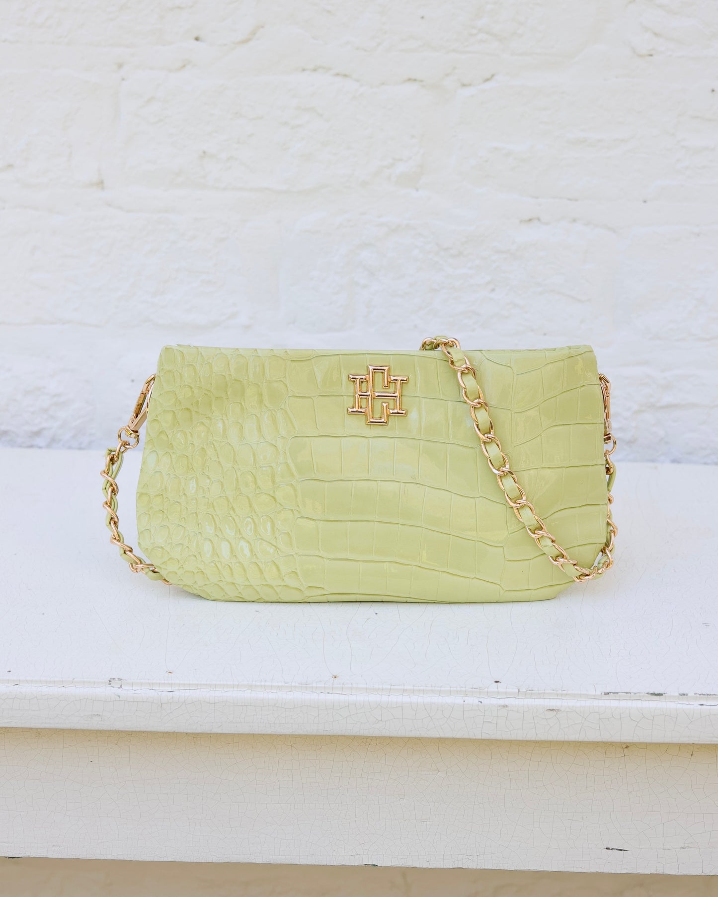 Livi Crossbody Lime Patent EC