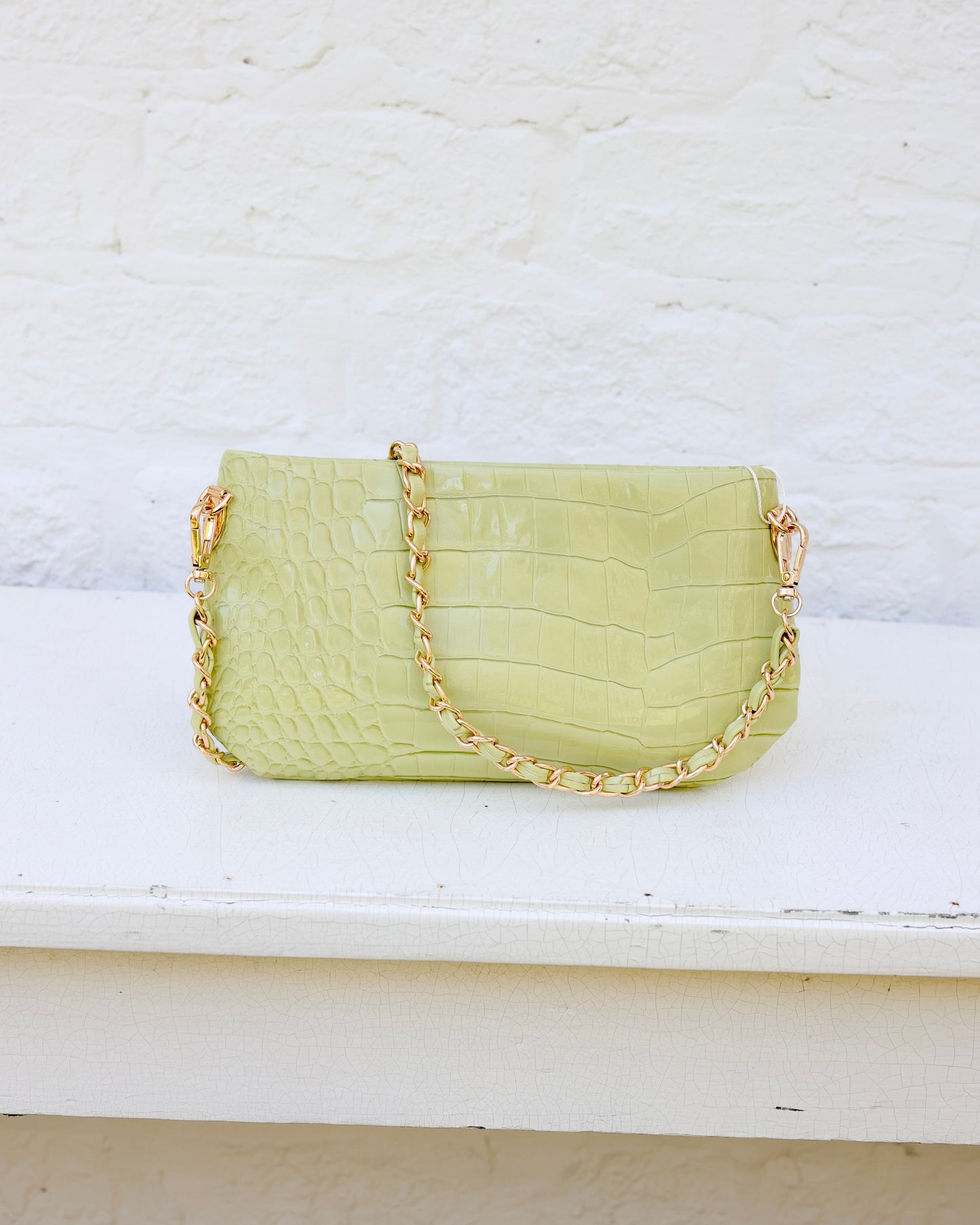 Livi Crossbody Lime Patent EC